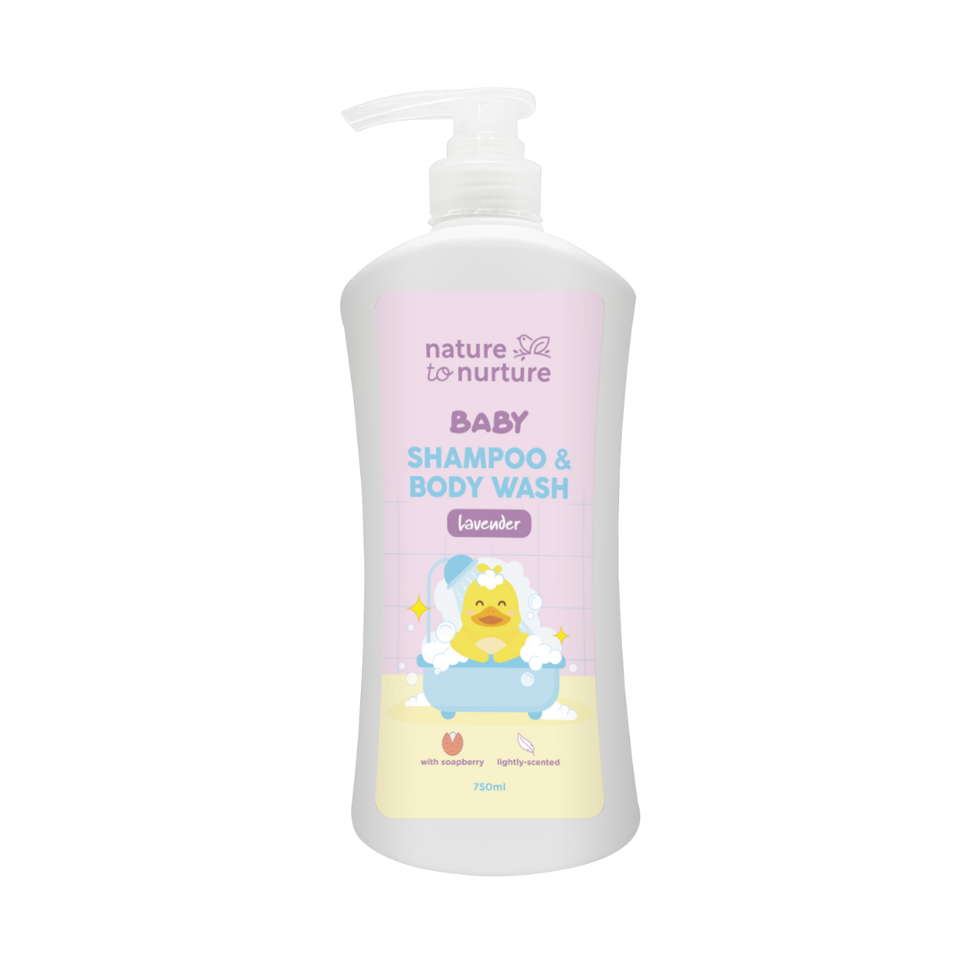 Nature To Nurture Baby Shampoo and Body Wash Lavender - 750ml