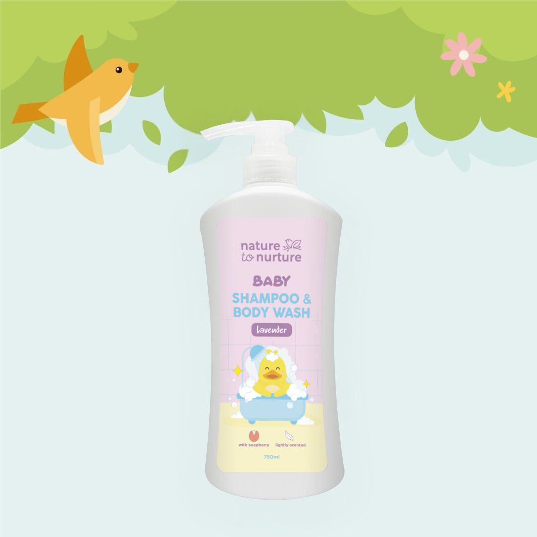 Nature To Nurture Baby Shampoo and Body Wash Lavender - 750ml