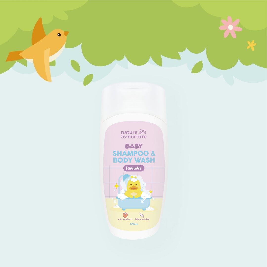 Nature To Nurture Baby Shampoo and Body Wash Lavender - 200ml