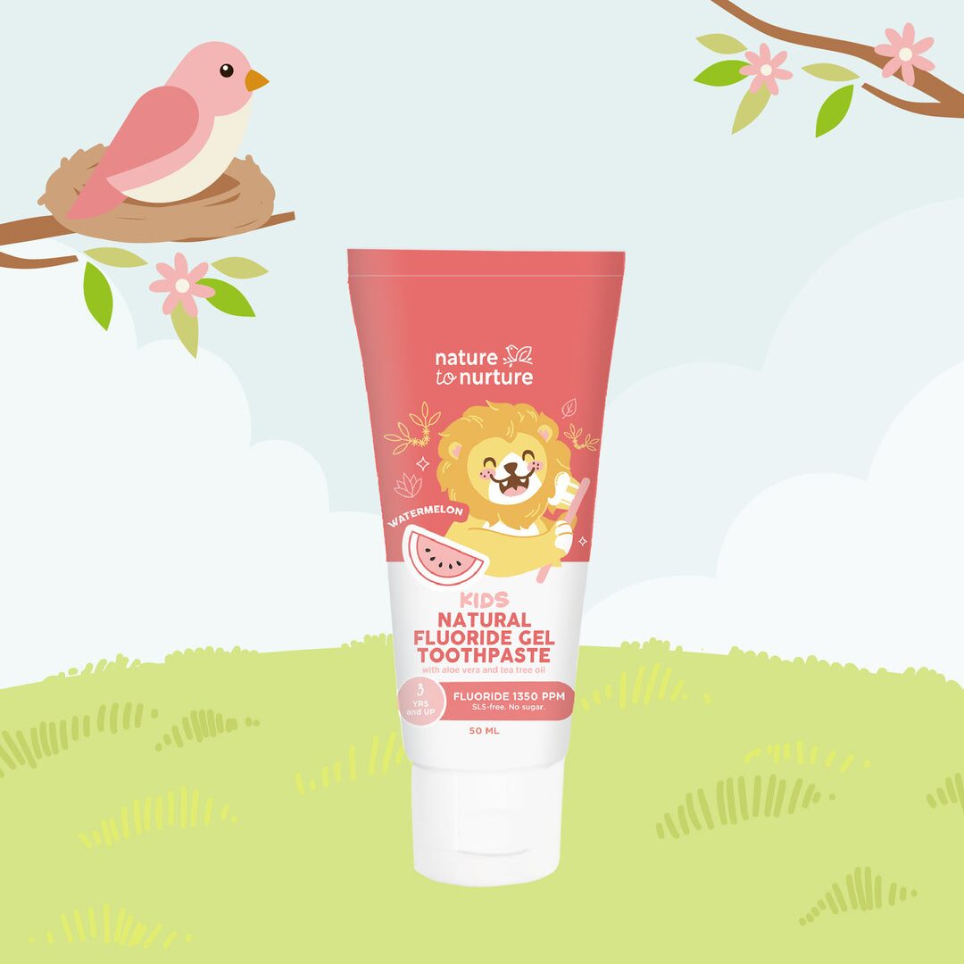 Nature To Nurture Kids Fluoride Gel Toothpaste 50ml - Watermelon