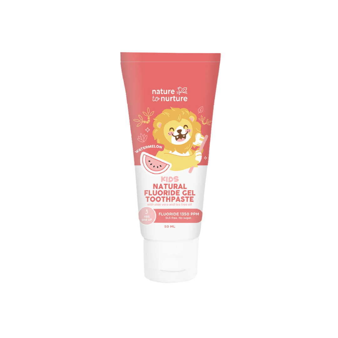 Nature To Nurture Kids Fluoride Gel Toothpaste 50ml - Watermelon