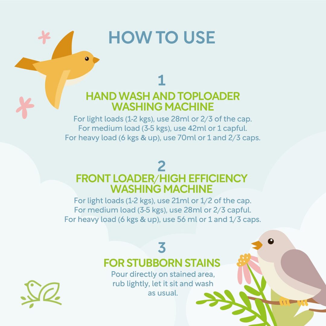 Nature To Nurture Liquid Laundry Detergent Refill - 800ml