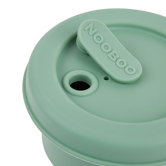 Nooboo Tutti Frutti Silicone Straw Cup 400ml - Moss