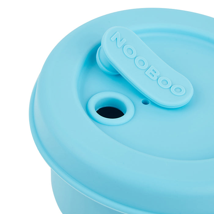 Nooboo Tutti Frutti Silicone Straw Cup 400ml - Sky Blue