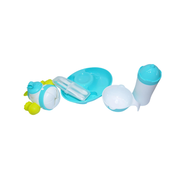 Mombella Ocean on Table Feeding Trainer Set - Blue