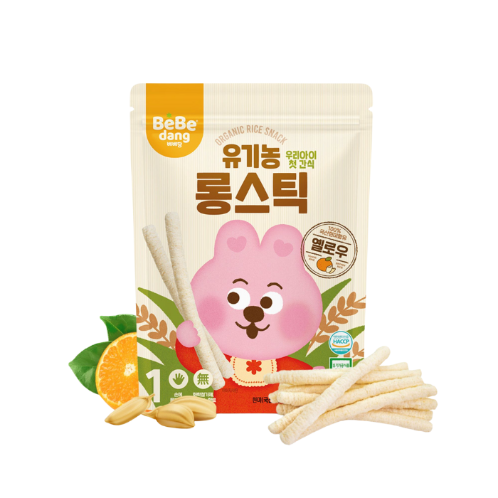 Bebedang Organic Brown Rice Stick - Tangerine & Brown Rice