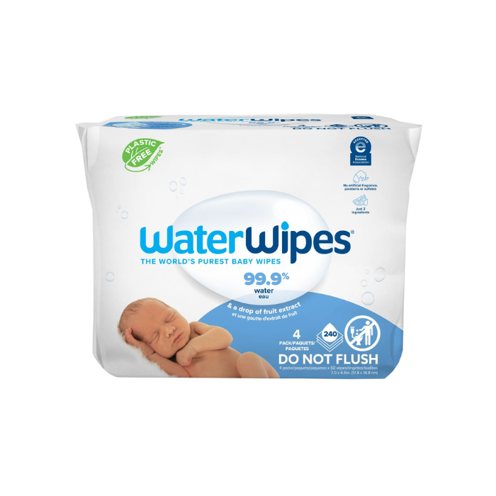 Waterwipes Biodegradable Original 60's - 4 pcs