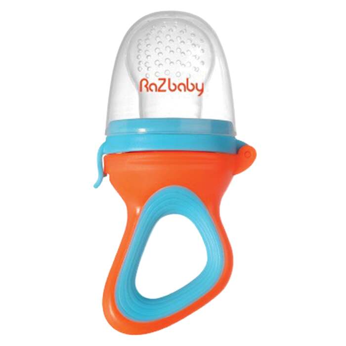 RaZBaby Raz-Feeder Teether Blue/Orange