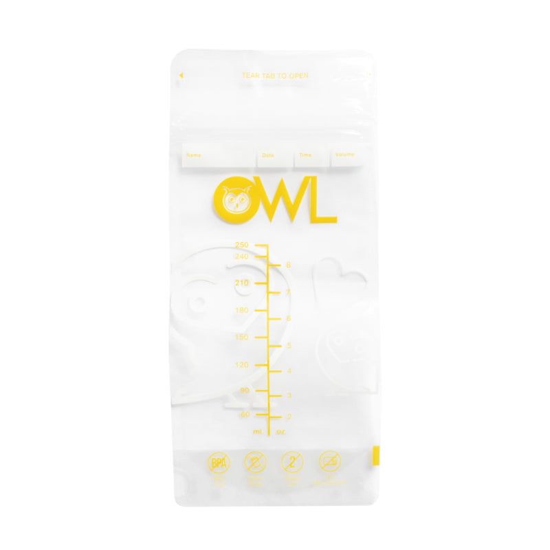 Owl Breastmilk Storage Bags 8oz 30's