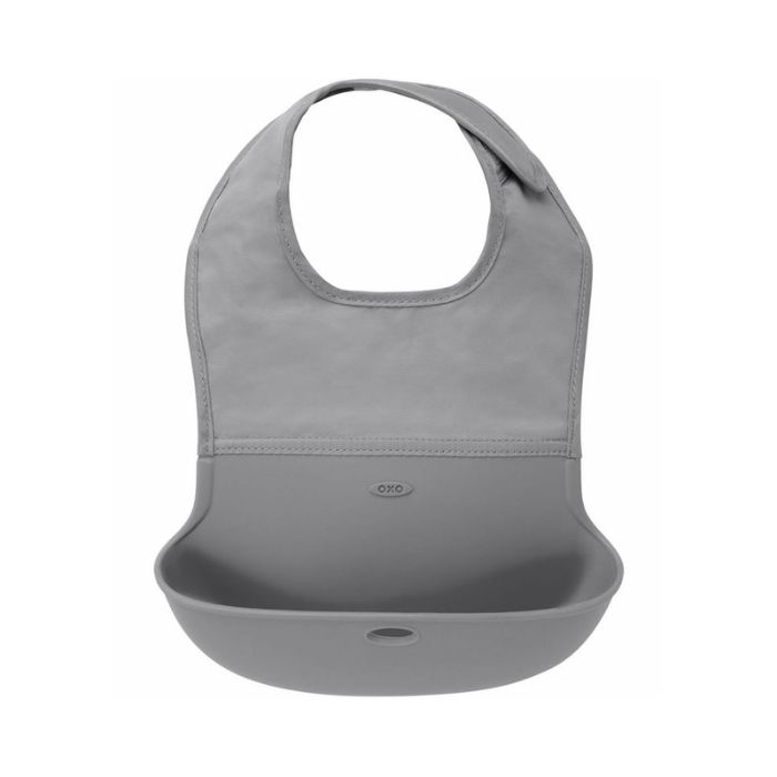 Oxo Tot Roll-Up Bib - Grey