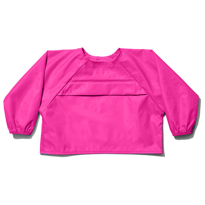 Oxo Tot Sleeved Roll-Up Bib With Pocket Case - Pink