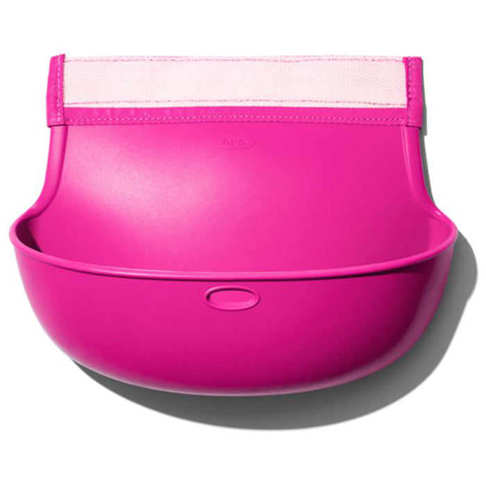 Oxo Tot Sleeved Roll-Up Bib With Pocket Case - Pink