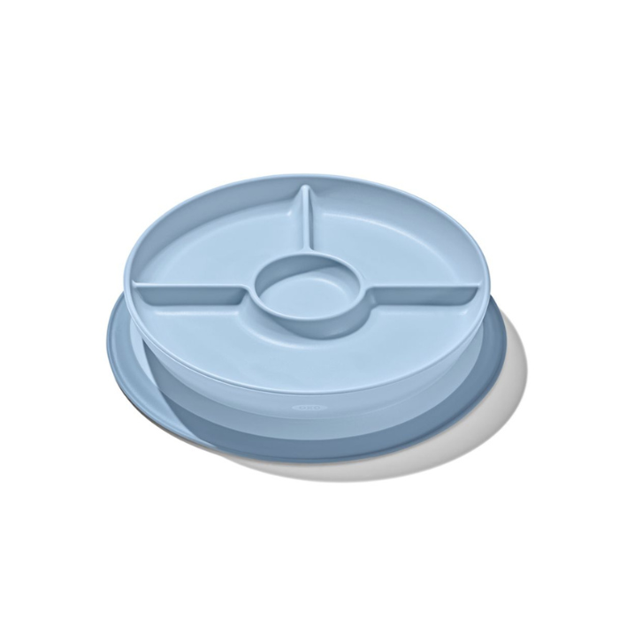 Oxo Tot Suction Divided Plate - Dusk