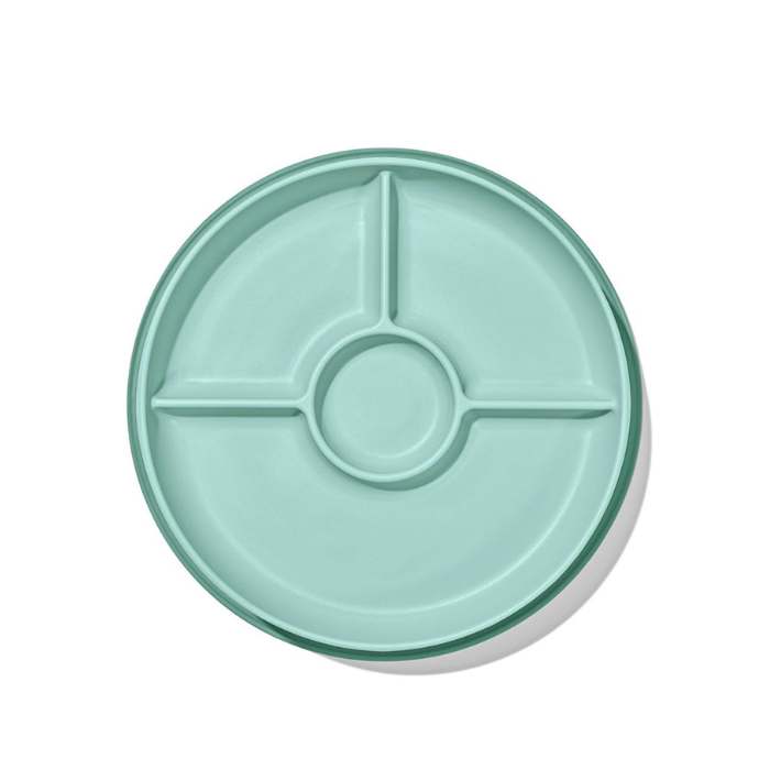 Oxo Tot Suction Divided Plate - Opal