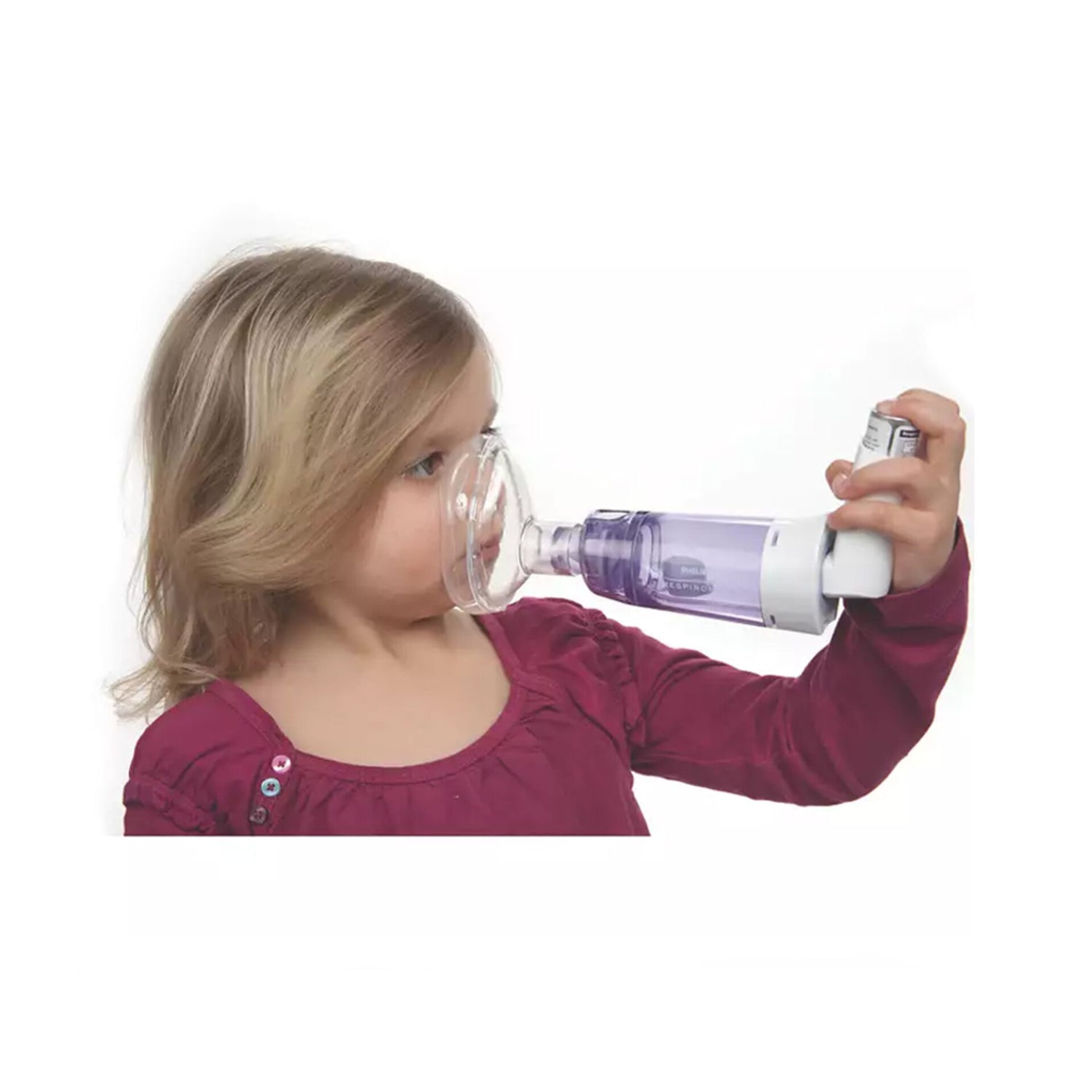 Philips Respironics Anti-static Valved Holding Chamber with LiteTouch Mask Medium (1 year to 5 years)