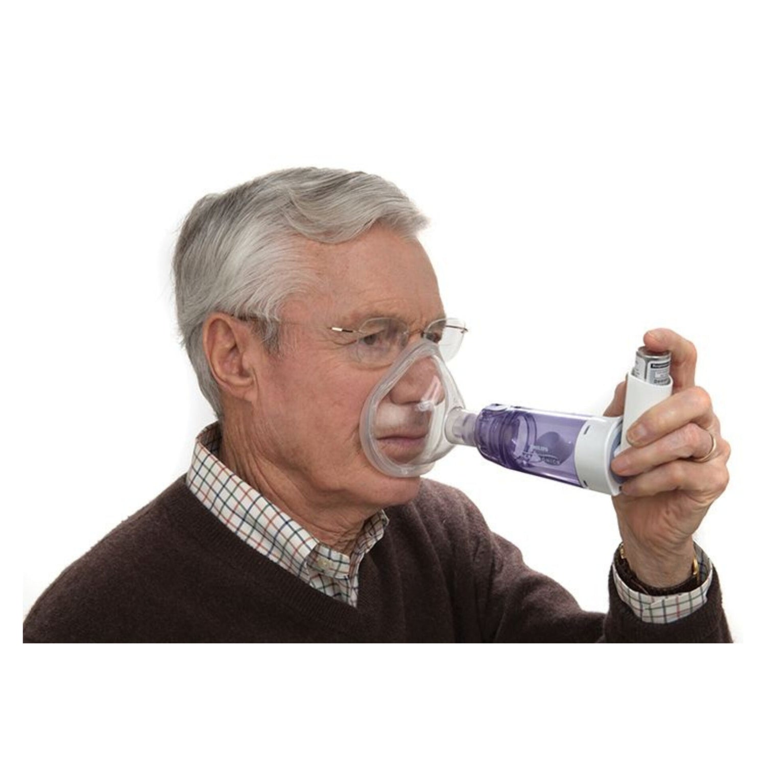Philips Respironics Anti-static Valved Holding Chamber with LiteTouch Mask – Large (5 years to Adult)