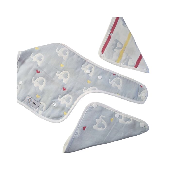 Zima Drool Pads - Pastel Elephant