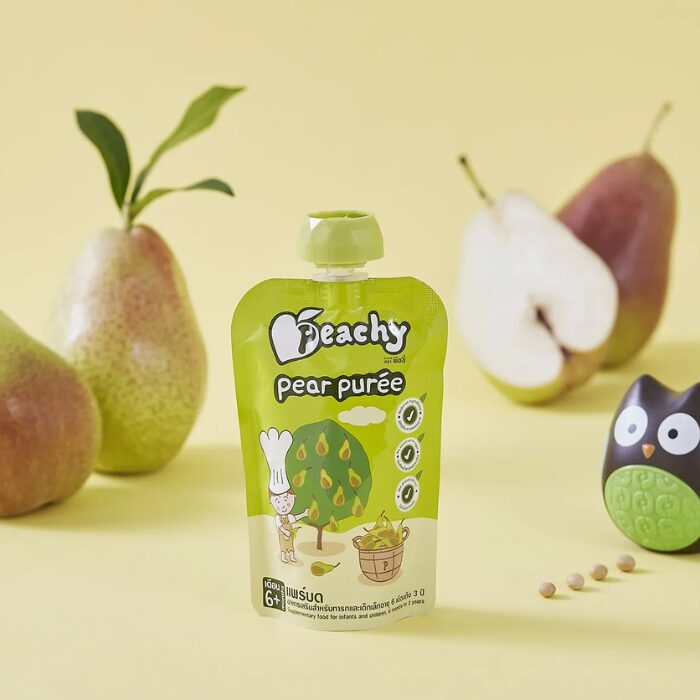 Peachy Baby Natural Baby Food - Pear Puree - 100g