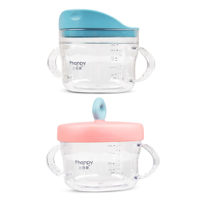 Phanpy Pure Series Straw Cup + Snack Cup - Pink/Blue