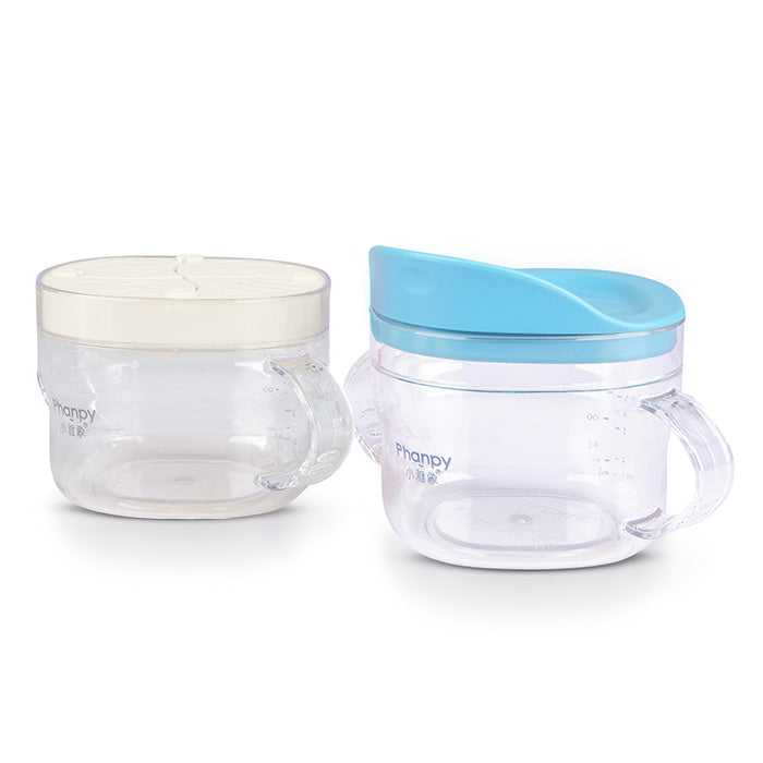 Phanpy Pure Series Straw Cup + Snack Cup - Pink/Blue