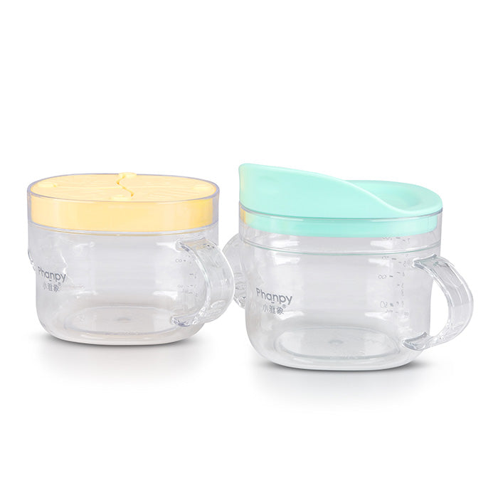 Phanpy Pure Series Straw Cup + Snack Cup - Yellow/Green