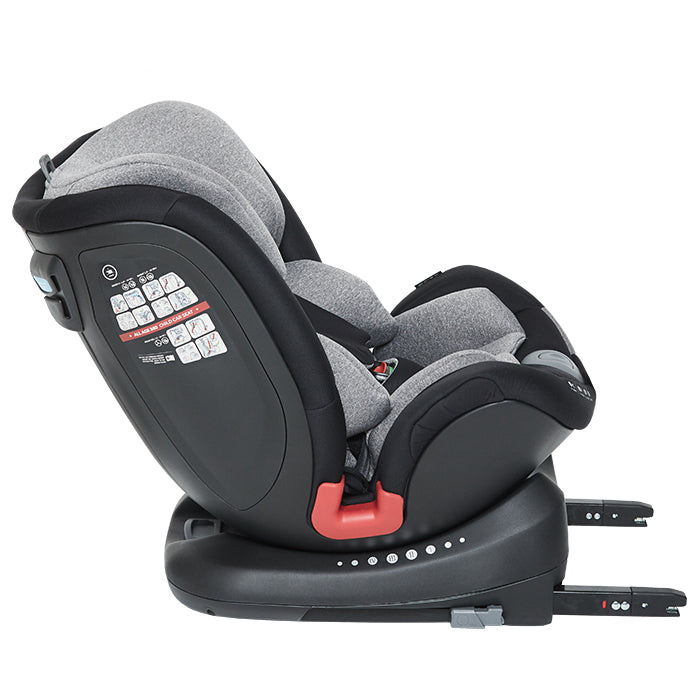 Poled All-Age 360 Car Seat - Satin Silver