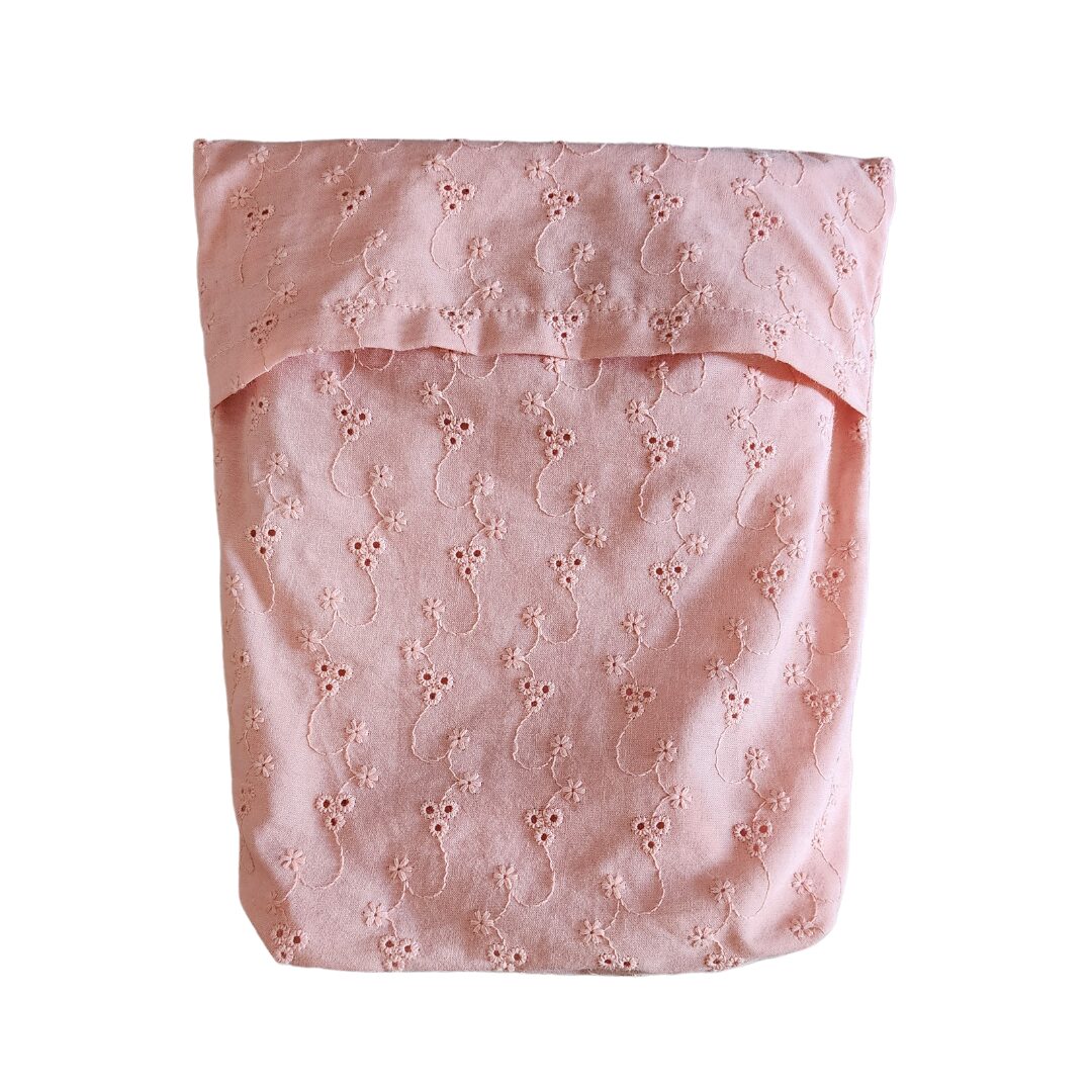 Sew Childhood Eyelet Poncho Nursing Cover with Detachable Stiffener - Peach