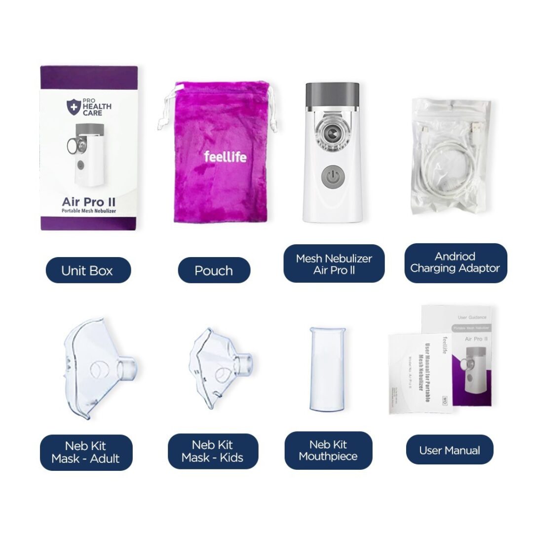 Prohealthcare Rechargeable Portable Handheld Mesh Nebulizer Air Pro II