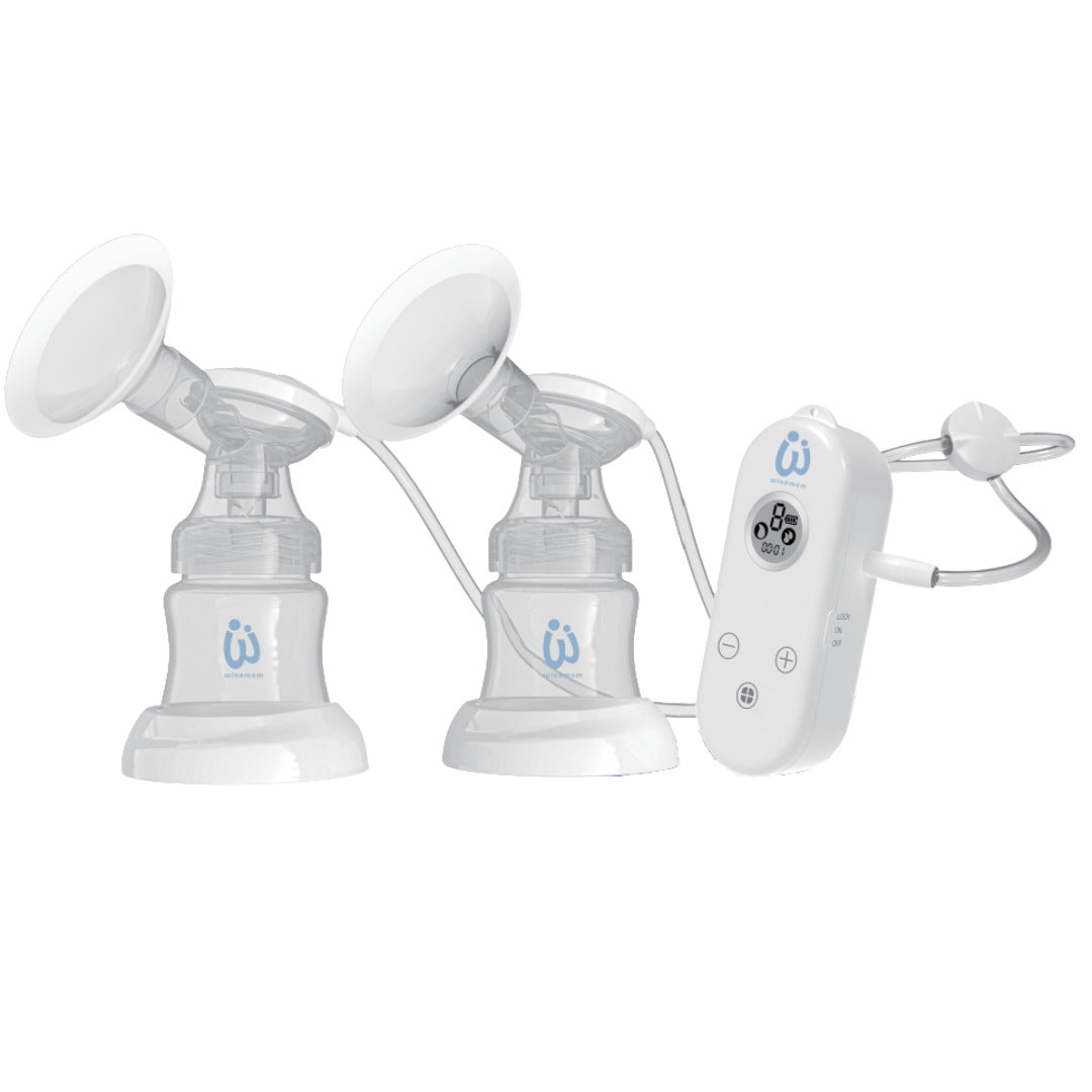 Wisemom Pocket Rechargeable Double Electric Breast Pump (new breastkit design)