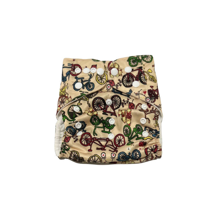 QT Hub Magic Magi Cloth Diaper - Bike