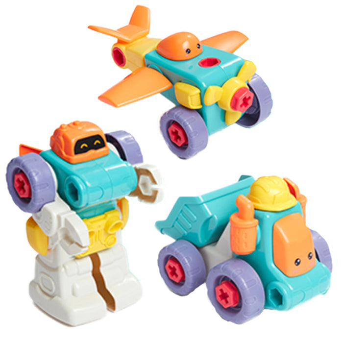Kub DIY Assembly Toy (Robot-Truck-Plane)