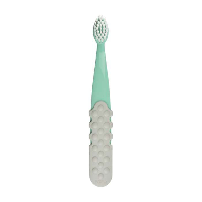 Radius Totz Plus Brush (3 years+) - Mint/ Cool Gray