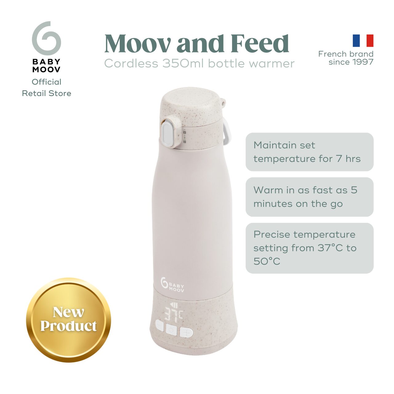 Babymoov Moov and Feed Portable Bottle Warmer