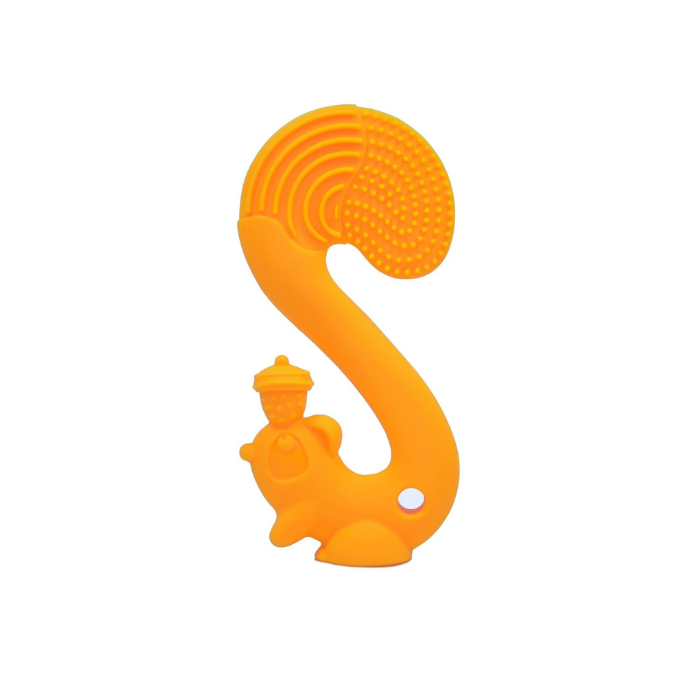 Mombella Squirrel Teether - Orange