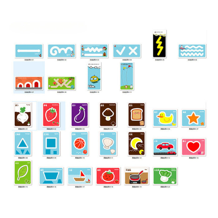 Alilo Educational Stencil Set - Arts and Lines (for Magic LCD Writing Board)