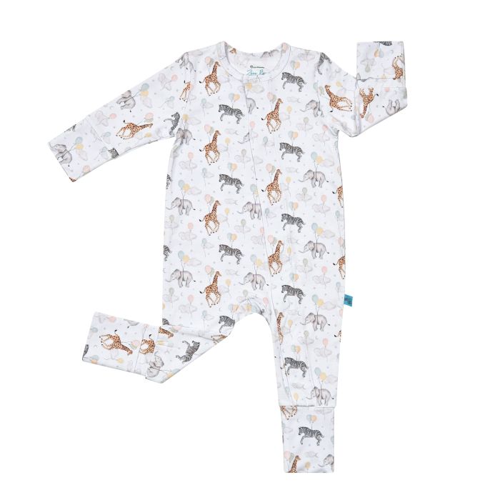 Zeno Bear Magnetic Bamboo Romper  (New 2025 Prints)