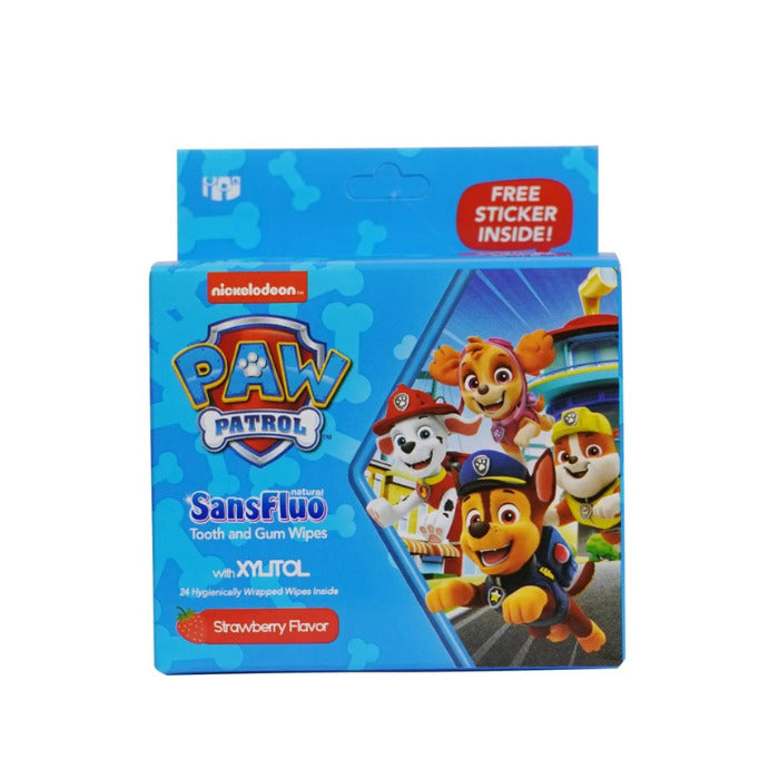 SansFluo Natural Tooth and Gums Wipes w/ Xylitol