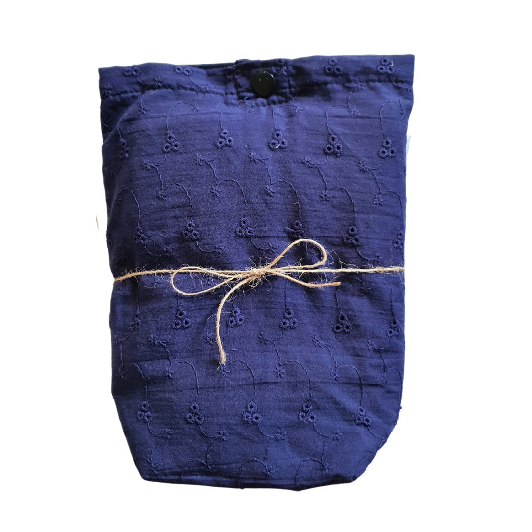 Sew Childhood Eyelet Poncho Nursing Cover - Navy