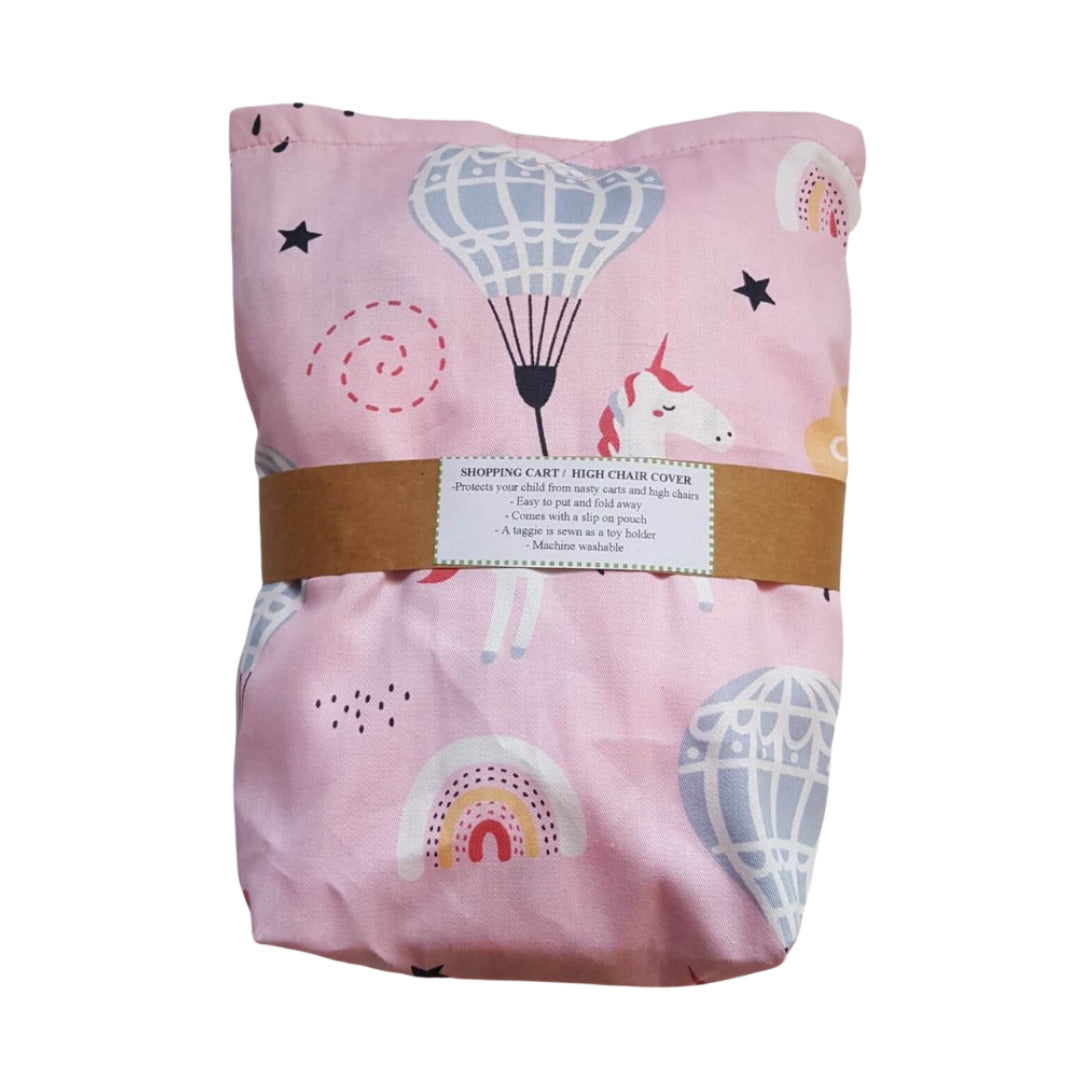 Sew Childhood Shopping Cart / Highchair Cover - Unicorn Hotair