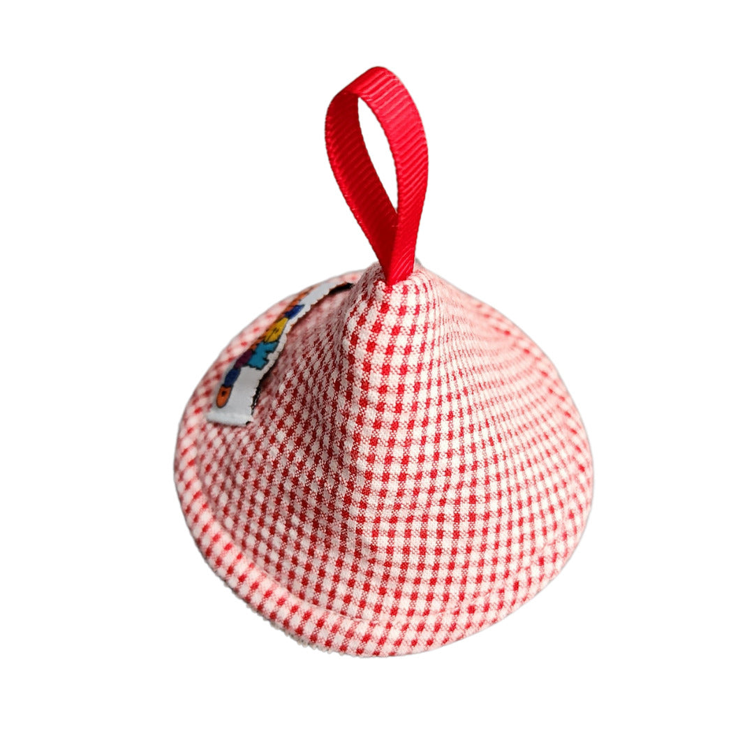 Sew Childhood Peepee Teepee - Red Seersucker