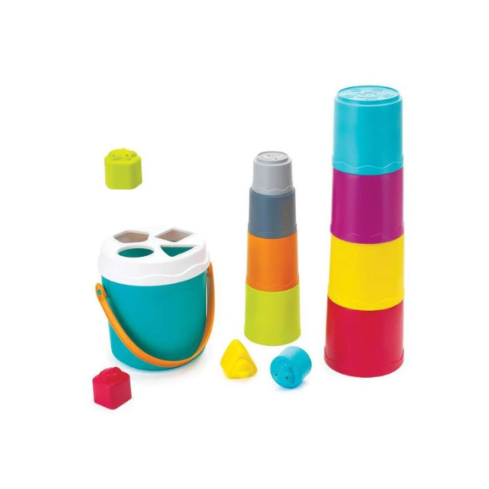 Infantino Shape Sorting Stack 'N Nest Buckets