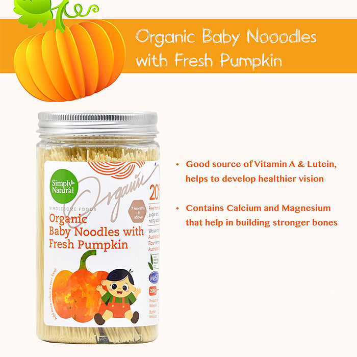 Simply Natural Organic Baby Noodles with Fresh Pumpkin