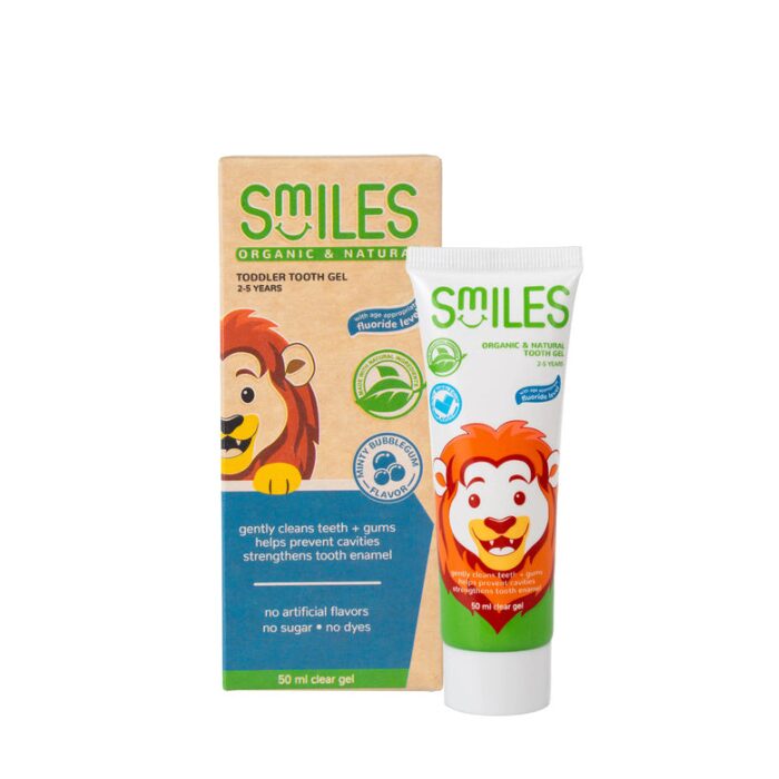 Smiles Organic and Natural Baby Toothpaste (Bubblegum Tooth Gel) 50 mL