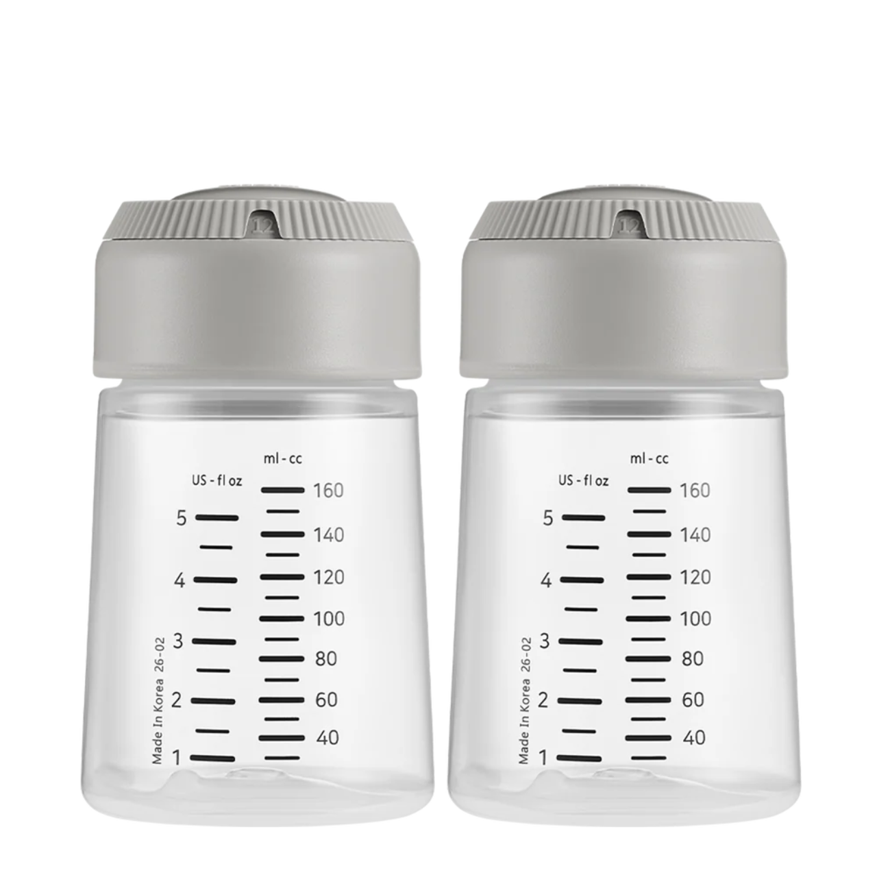 Spectra Breast Milk Storage Wide Neck Bottle with Airtight Cap Pair