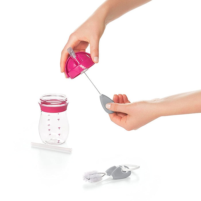 Oxo Tot Straw and Sippy Cup Top Cleaning Set - Gray