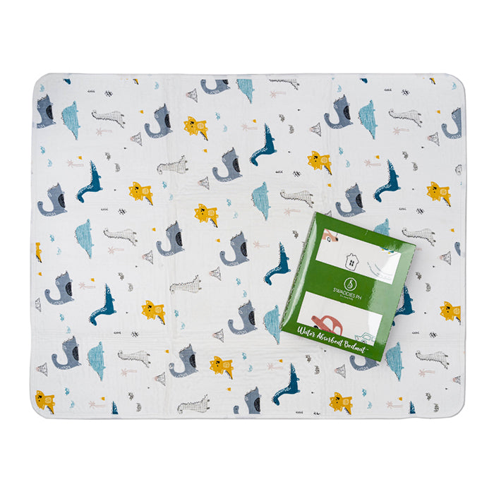 Swaddies PH Stitch-free Water Absorbent Bedmat - Jurassic