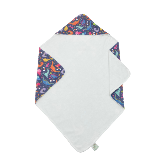 Swaddies Premium Soft Hooded Towel Dual-Layer - Dino Word
