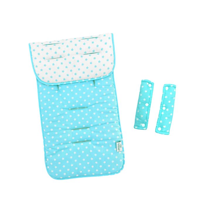 Swaddies Universal Reversible Stroller Pad with Strap Covers - Twinkle Stars