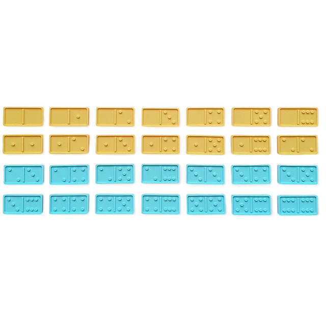 Tots and Kisses 28-Piece Premium Domino Set - Caribbean