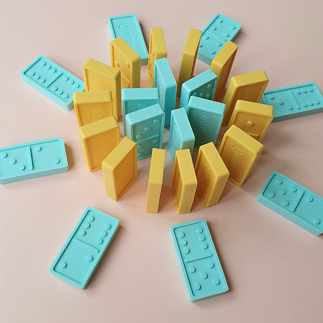 Tots and Kisses 28-Piece Premium Domino Set - Caribbean